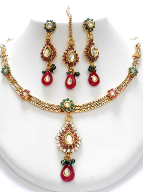 Polki Necklace Set